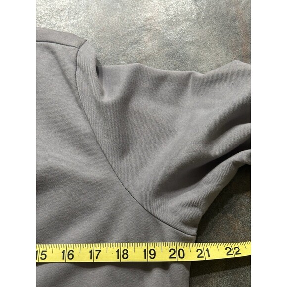 CMC Color Me Cotton Size M Grey One Button Cardigan Jacket Lagenlook Minimalist - Picture 7 of 10